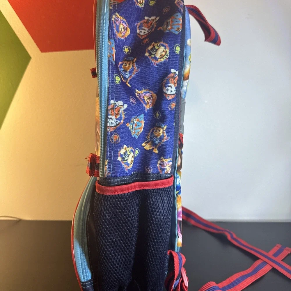 Paw‎ Patrol Nickelodeon Backpack Kid's School Book Bag Zippered Pockets